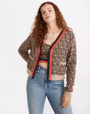Madewell Kule Leopard Milo Cardigan 