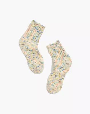 Rainbow Marled Ankle Socks