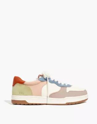 Court Sneakers in Colorblock Nubuck and Leather