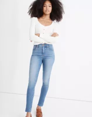 10" High-Rise Skinny Jeans Ainsworth Wash: Raw-Hem Edition