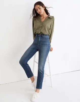 Curvy Stovepipe Jeans in Dearham Wash