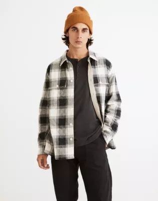 Quilted Easy Shirt-Jacket in Plaid