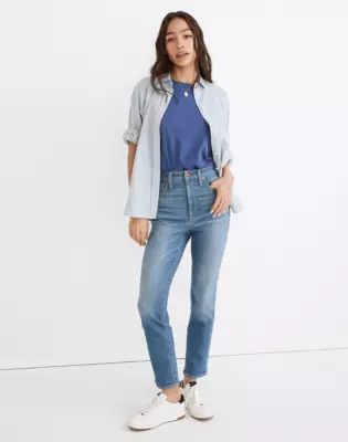 Curvy Stovepipe Jeans in Euclid Wash