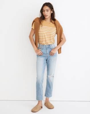 The Curvy Perfect Vintage Jean in Coney Wash: Destroyed Edition
