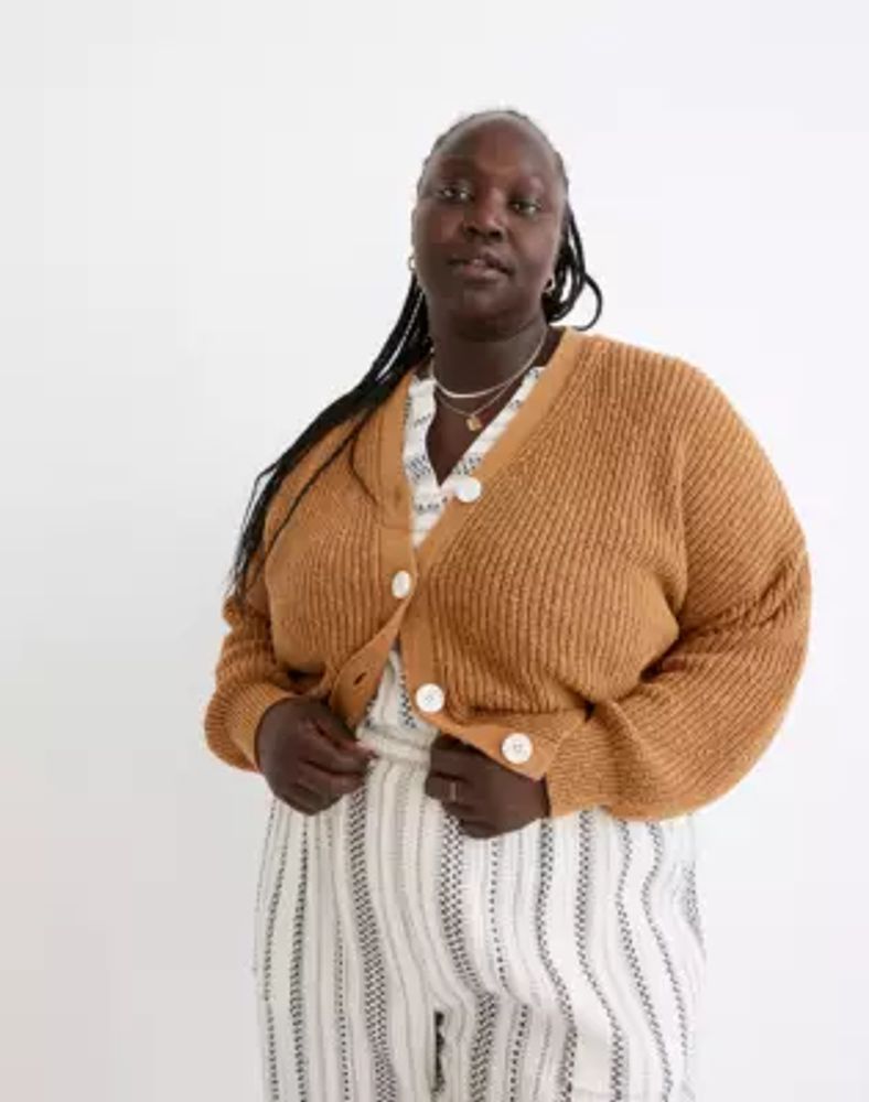 Madewell Plus Greywood Crop Cardigan 