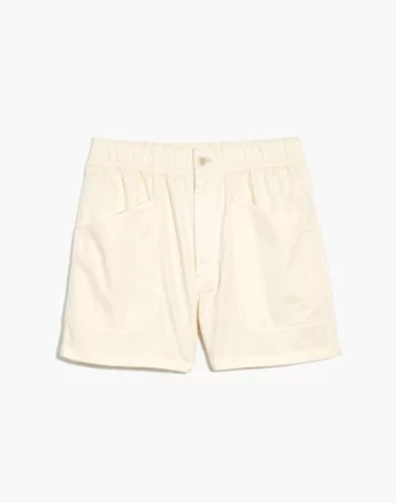 Plus Garment-Dyed Pull-On Utility Shorts