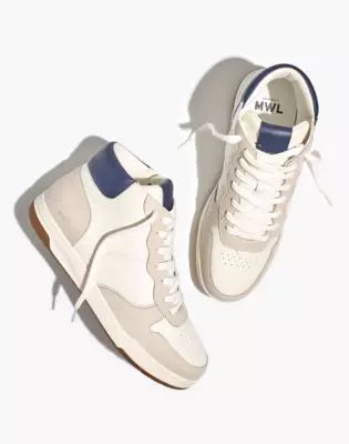 Court High-Top Sneakers All White
