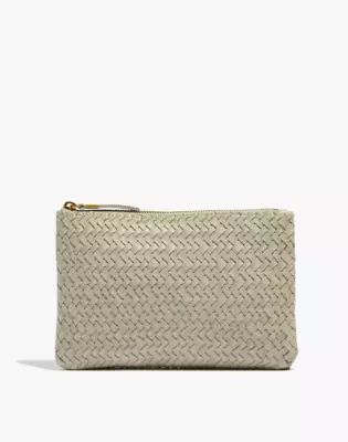 The Leather Pouch Clutch: Woven Edition