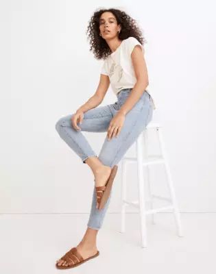 10" High-Rise Skinny Crop Jeans in Carlton Wash