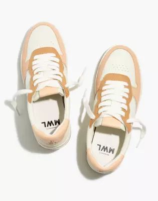 Court Low-Top Sneakers Peach Colorblock