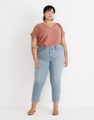 Plus Mid-Rise Stovepipe Jeans Abell Wash