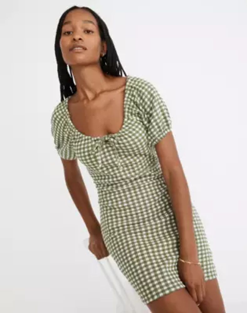 Madewell Jacquard Puff-Sleeve Mini 
