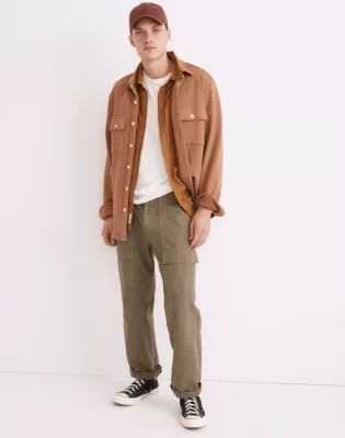 Garment-Dyed Loop Terry Shirt-Jacket