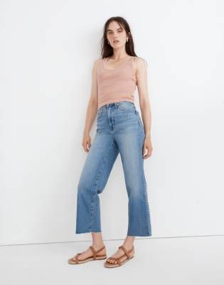 The Perfect Vintage Wide-Leg Crop Jean in Catlin Wash