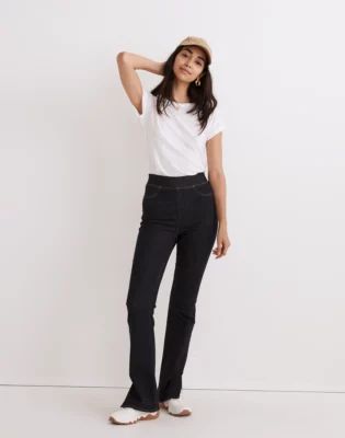 Pull-On Skinny Flare Jeans Havenley Wash