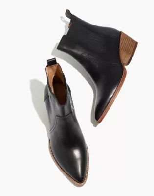 The Western Ankle Boot Leather