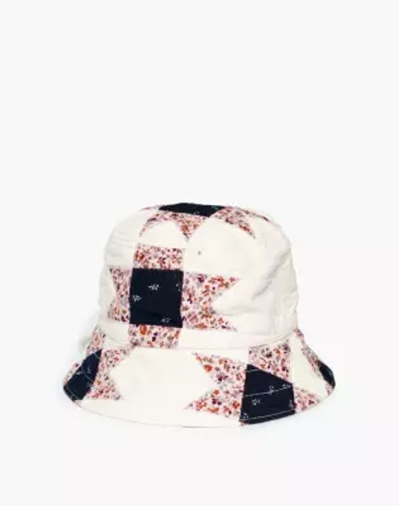 Quilted Patchwork Bucket Hat