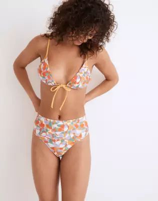 Madewell x OOKIOH Cannes Bikini Bottom Floral Print