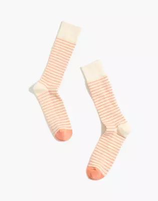 Ribbed Trouser Socks in Stripe