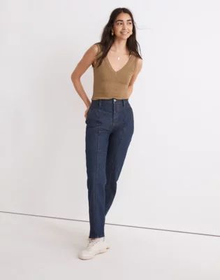 The Perfect Vintage Straight Jean Greenhaven Wash: Seamed Version
