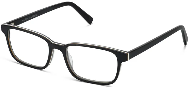 Crane Eyeglasses in Black Matte Eclipse