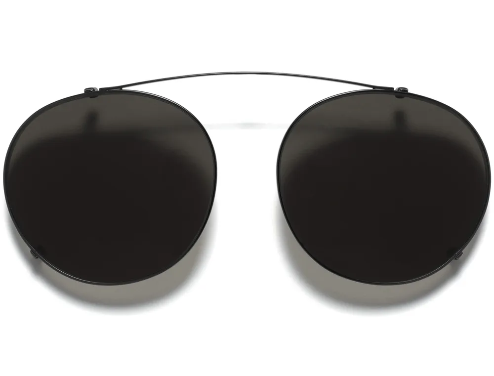 Simon Clip-On Medium in Brushed Ink with Grey Lenses | Warby Parker
