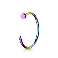 Oilslick PVD 3/4 Nose Hoop 20g-18g