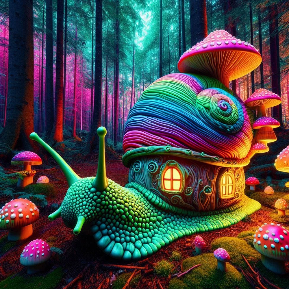 Rainbow Traveller Mushy Snail