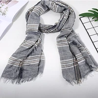 Casual personalized plaid long scarf