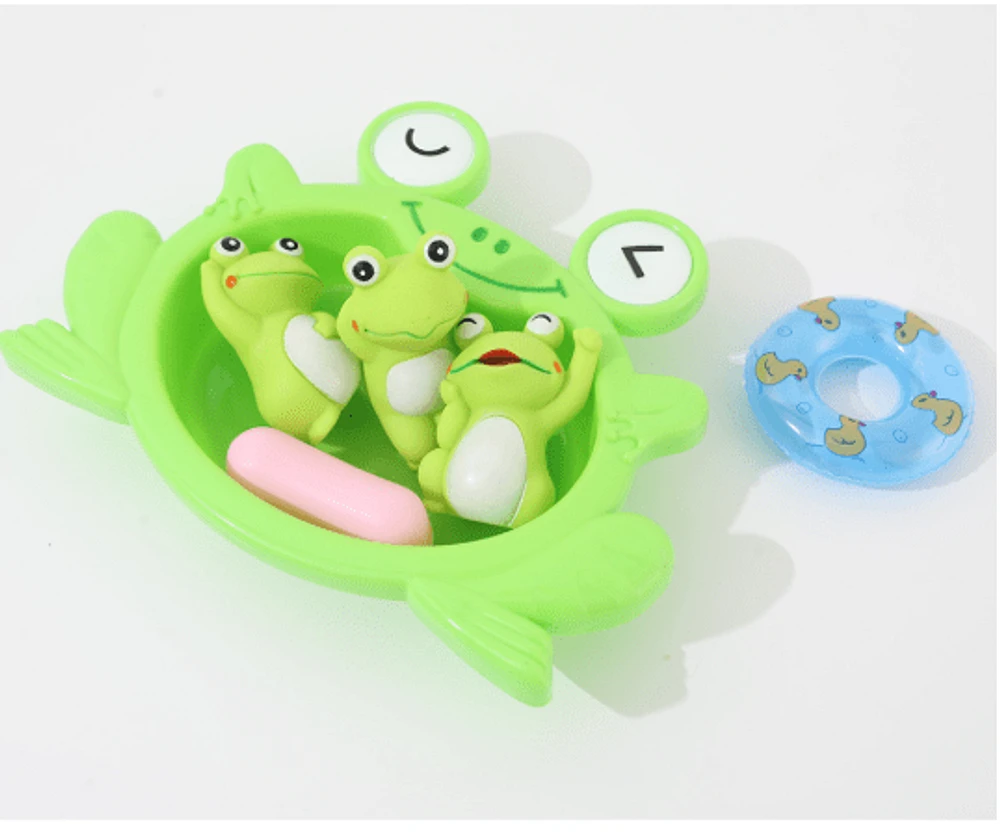 Bath Toy Set/frog bath set