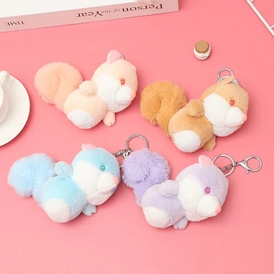 Lovely Squirrel Key Chain Ring Handbag Pendant