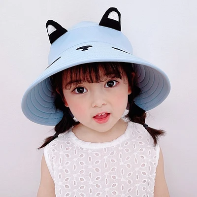 Three-dimensional Bear Hollow Top Sun beach Hat summer cloths