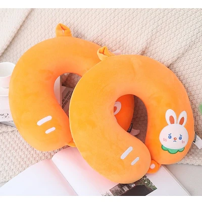 U-shaped Pillow/Carrot Rabbit Memory Foam U-shaped Pillow