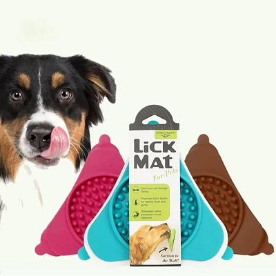 Sucker Licking Silicone Pad Pet Slow Food Placemat Dog Licking Plate Slow Food Pad Environmental Protection Pet Supplies