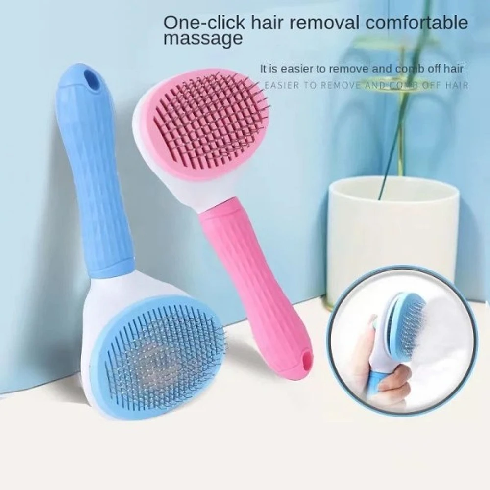 New Pet Comb Stainless Steel Needle Dog And Cat Hair Removal Floating Cleaning Beauty Skin Care Brush