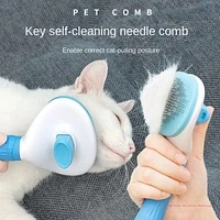 New Pet Comb Stainless Steel Needle Dog And Cat Hair Removal Floating Cleaning Beauty Skin Care Brush