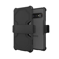 Samsung Galaxy S10 Gear4 D3O Black Platoon Case w/ Holster