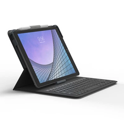 iPad 10.2 (2019/2020) (7th/8th Gen)/Pro 10.5 ZAGG Charcoal Messenger Folio Case