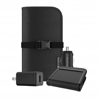 Mophie black wireless charge stream travel kit 15-03259