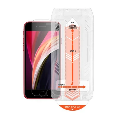 iPhone SE HyperGear Tempered Glass Screen Protector w/Installation Applicator Tray