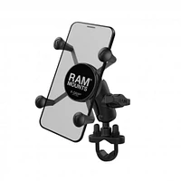 RAM X-Grip Large Phone Mount with Handlebar U-Bolt Base - Short Arm