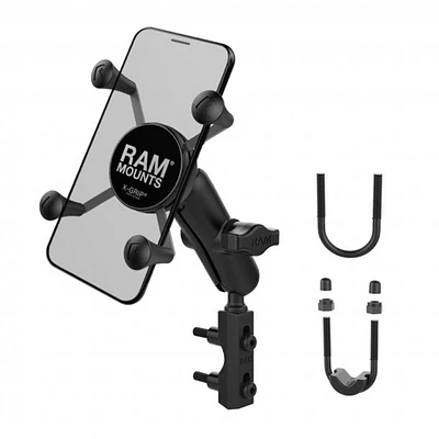 RAM X-Grip Universal Phone Mount with Motorcycle BrakeClutch Reservoir Base - Non-Retail Packaging