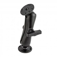 RAM Double Ball Mount with Two Round Plates - C Size - Medium Arm