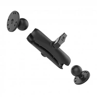 RAM Double Ball Mount with Two Round Plates - C Size - Medium Arm