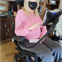 RAM Universal Wheelchair Base with Quick Release &amp; Swivel Feature - B Size