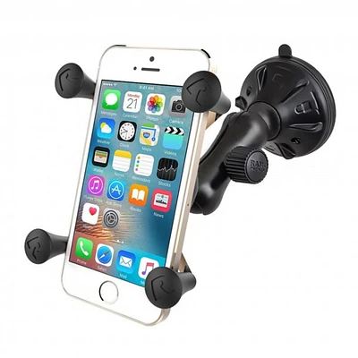 RAM X-Grip Phone Mount with RAM Twist-Lock Low Profile Suction Base