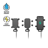 RAM Tough-Charge Waterproof Wireless Charging Holder with Charger