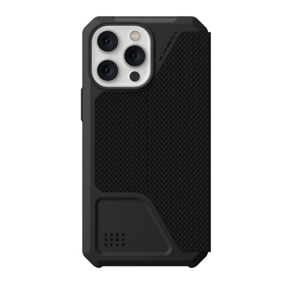 Phone 15 Plus/14 Plus UAG Metropolis Folio Case - Kevlar Black