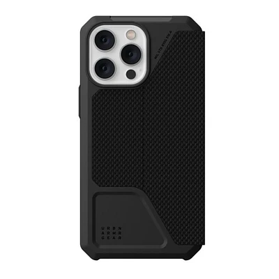 Phone 15 Plus/14 Plus UAG Metropolis Folio Case - Kevlar Black