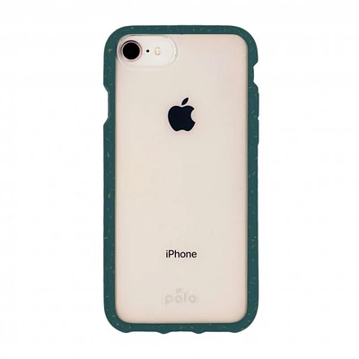 iPhone SE (2022/2020)/8 Pela Clear/Green Compostable Eco-Friendly Protective Case